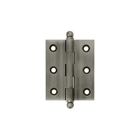 Deltana CH2520U15A Cabinet Hinges W/ Ball Tips Antique Nickel, 10PK CH2520U15A-XCP10